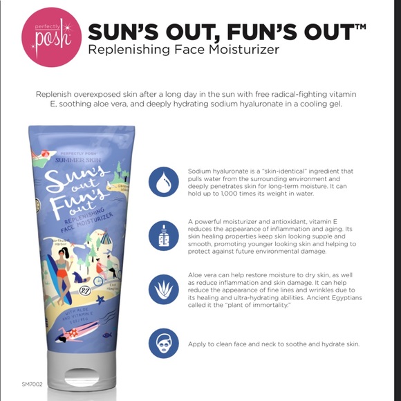 Perfectly Posh Suns Out Funs Out face moisturizer - Picture 2 of 4